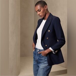 NWT! Banana Republic Navy Blue Captain's Blazer - Multiple Sizes